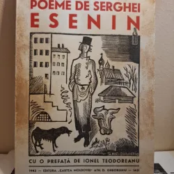 Poeme de Serghei Esenin, Ex-Libris Dragos Morarescu (Coperta de Marcel Olinescu + semnatura acestuia) - George Lesnea