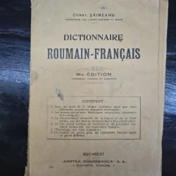 Dictionnaire Roumain-Français - Constitu Șăineanu