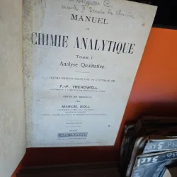 Manuel de chimie analytique - Tome I: Analyse Qualitative - F.P. Treadwell