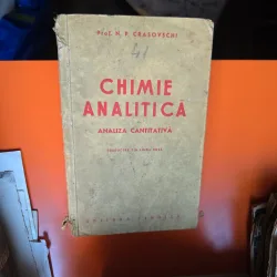 Chimie analitică - Prof. N. P. Crasovschi