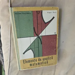 Elemente de analiză matematică - Nicolae Dinculeanu, Eugen Răju