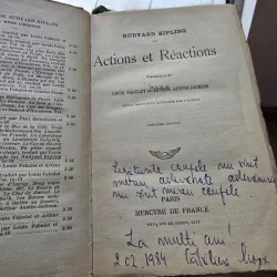 Actions et Reactions - Rudyard Kipling septieme edition
