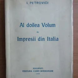 AL DOILEA VOLUM DE IMPRESII DIN ITALIA - I . PETROVICI