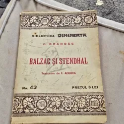 BALZAC SI STENDHAL - G. BRANDES