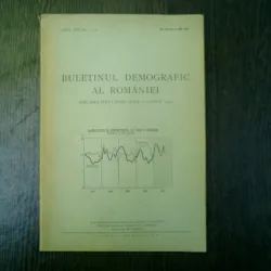 Buletinul demografic al Romaniei miscarea populatiei iulie-august 1947 anul XVI nr. 7-8