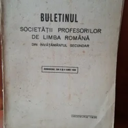 Buletinul Societatii Profesorilor de Limba Romana din Invatamantul Secundar nr.1 anul I