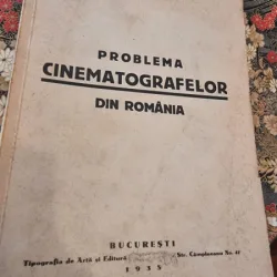 C. Nicolau-Stresti - Problema Cinematografelor din Romania