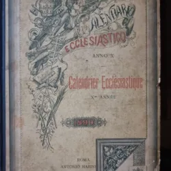 Calendrier Ecclesiastique anno X - 1890