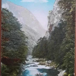 Carte postala, Baile Herculane, Valea Cernei, perioada interbelica