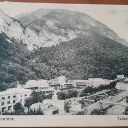 Carte postala, Baile Herculane, vedere generala, 1936