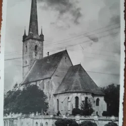 Carte postala, biserica in cluj, perioada interbelica