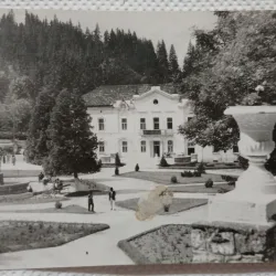 Carte postala Borsec vedere din parc, 1958