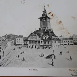 Carte postala, Brasov Primaria, inceput de secol XX