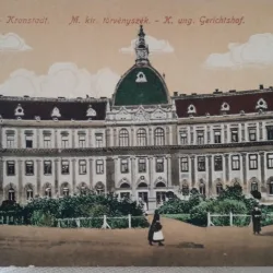 Carte postala, Brasov Tribunalul, perioada interbelica