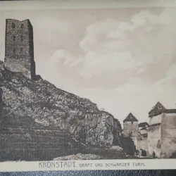 Carte postala, Brasov, Turnul Negru, 1927