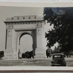 Carte postala, Bucuresti Arcul de Triumf, anii 40