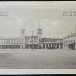 Carte Postala, Bucuresti, Gara de Nord, perioada interbelica