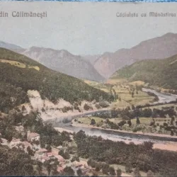 Carte postala, Caciulata cu Manastirea Cozia, perioada interbelica