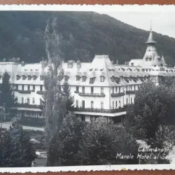 Carte postala, Calimanesti, Marele Hotel al Societatii, perioada interbelica