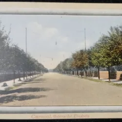 Carte Postala, Caracal, Bulevardul Elisabeta, perioada interbelica