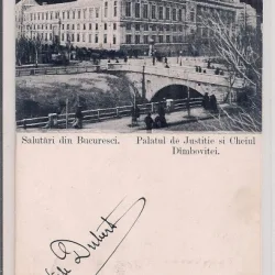 Carte postala circulata in jurul anului 1900 Bucuresti