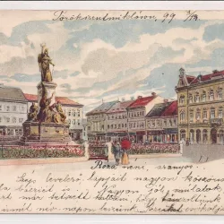 Carte postala circulata in anul 1899 Arad