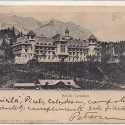 Carte postala circulata in anul 1905 Sinaia