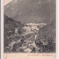 Carte postala circulata in anul 1908 Baile Herculane