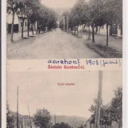 Carte postala circulata in anul 1908 Gurahont - Judetul Arad