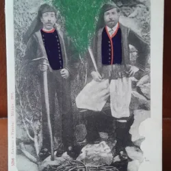 Carte postala, costume de Ghilarza (Sardegna), inceput de secol XX