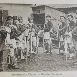 Carte Postala, Dansatori populati romani, 1917