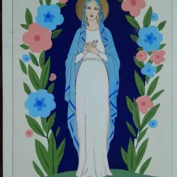 Carte postala, desen manual, Sacra ARS NOVA, perioada interbelica