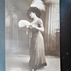 Carte postala, Elena Leonard in Dragoste de Tigan, inceput de secol XX