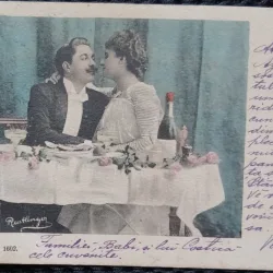 Carte Postala, Indragostiti la masa festiva, 1902