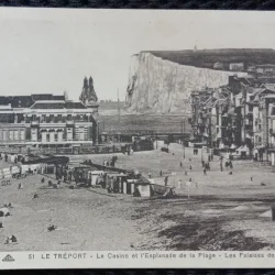 Carte Postala, Le Treport, Le Casino et lEsplanade de la plage, perioada interbelica