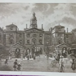 Carte Postala, Londra, Changing Guard, Whitehall, 1912