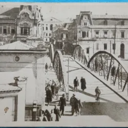 Carte postala,  Lugoj, Pod peste Timis, 1956