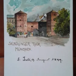 Carte postala, Munchen, 1899