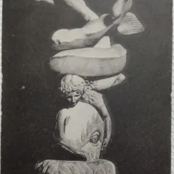Carte postala, Napoli, Muzweul National, Ornamento di fontana- Farnese, 1921