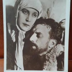 Carte postala, Nathalie Kovanko actrita de film mut, rusoaica si Iwan Mosjukin, actor rus de film mut