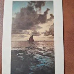 Carte postala, pe mare, inceput de secol XX