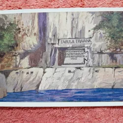 Carte postala, placa memoriala Tabulka Traiana, perioada interbelica