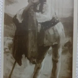 Carte Postala, Reproducere dupa pictura Ciobanul a lui H. Strambulescu, perioada interbelica