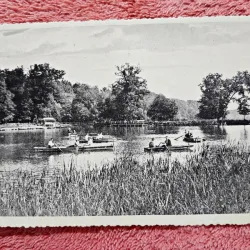 Carte postala, Sibiu Lacul Dumbravei, 1937