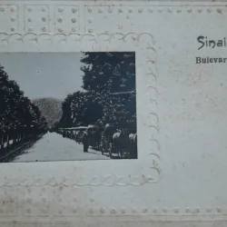 Carte postala, Sinaia, Bulevardul, perioada interbelica