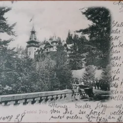 Carte postala, Sinaia Castelul Peles, 1910