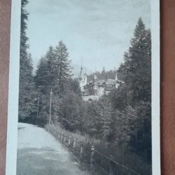 Carte postala, Sinaia, Castelul Peles, perioada interbelica