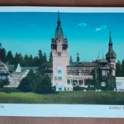 Carte postala, Sinaia Castelul Peles, perioada interbelica