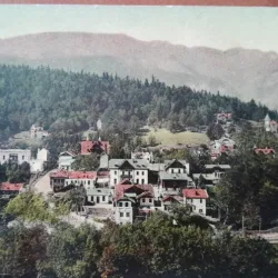 Carte postala, Sinaia, vedere generala, perioada interbelica