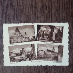Carte Postala - Targu Mures. Biserica Romana Detaliu cu Primaria, Piata  Stechenyi
